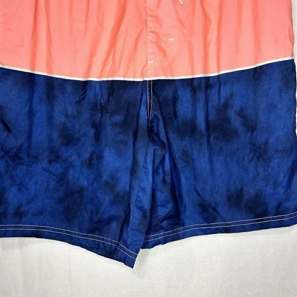 Old Navy Lace Up Mid Rise Multicolor Polyester Swim Trunks Board Shorts Sz M